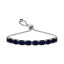 Sterling Silver Oval Adjustable Tennis Bracelets