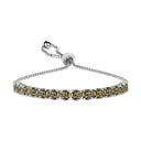 Sterling Silver Round Adjustable Tennis Bracelets