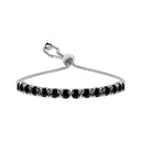 Sterling Silver Round Adjustable Tennis Bracelets