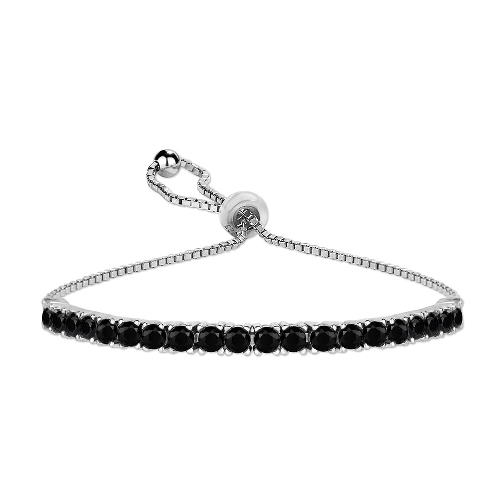 Sterling Silver Classic Adjustable Tennis Bracelets