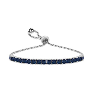 Sterling Silver Classic Adjustable Tennis Bracelets