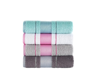 Washcloths Bath Towel Set of 4 - 100% Turkish Cotton Face/Hair/Hand