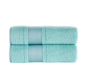 Bath Towel XXL Fishbone Set of 2 - 100% Turkish Cotton
