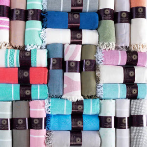 Assorted Beach/Bath Turkish Towel - Pack of 10
