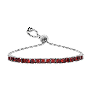 Sterling Silver Classic Adjustable Tennis Bracelets