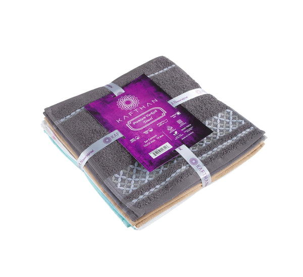 Washcloths Bath Towel Set of 10 - 100% Turkish Cotton Face/Hair/Hand