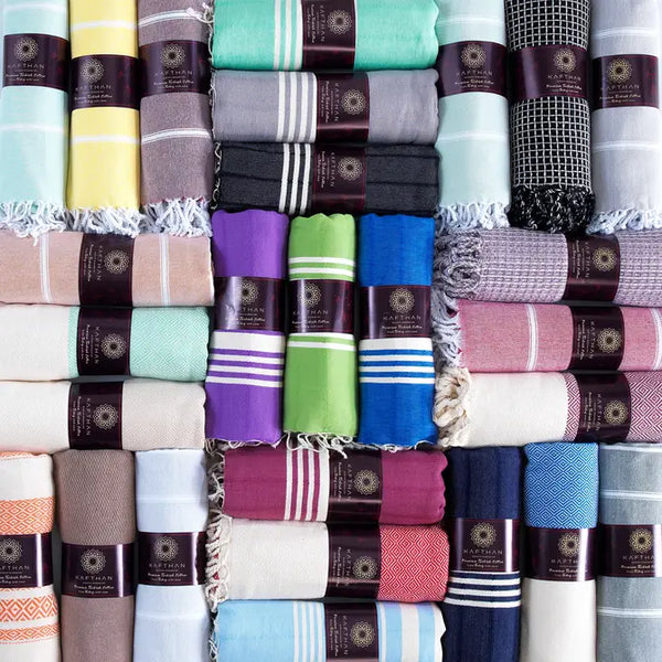 Assorted Beach/Bath Turkish Towel - Pack of 10