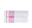 Bath Towel XXL Plaid Set of 2 - 100% Turkish Cotton