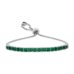 Sterling Silver Classic Adjustable Tennis Bracelets