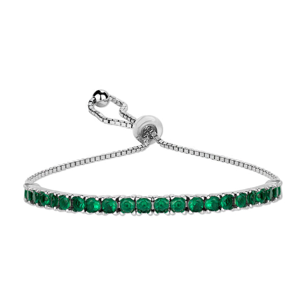 Sterling Silver Classic Adjustable Tennis Bracelets