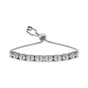 Sterling Silver Oval Adjustable Tennis Bracelets