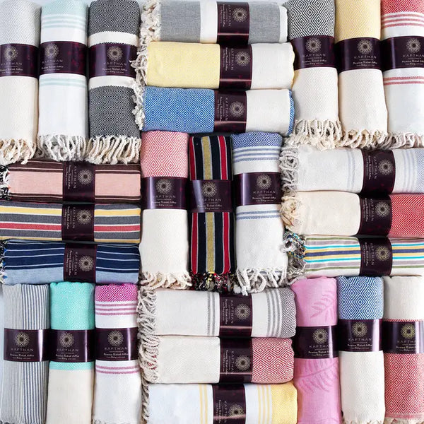 Assorted Beach/Bath Turkish Towel - Pack of 10