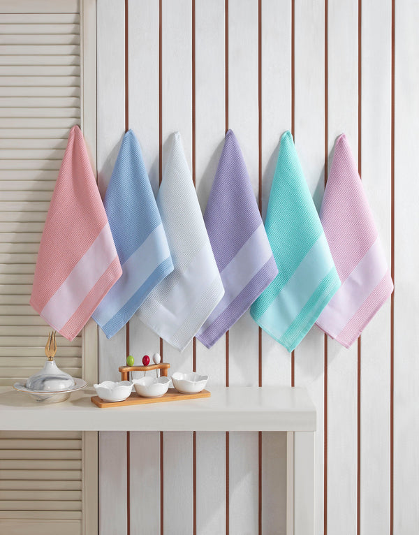 Jacquard Floral Kitchen (Dish) Towels Set of 6