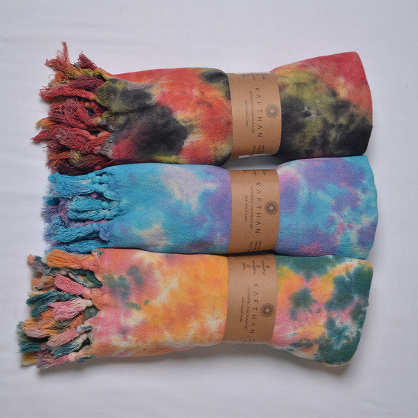 Tie Dye Turkish Towels [Bath & Beach Towel]
