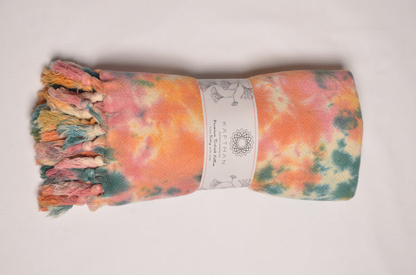 Tie Dye Turkish Towels [Bath & Beach Towel]