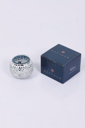 Large Mosaic Glass Candle Holders