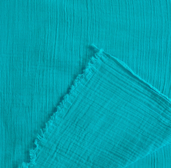 Muslin Full Colored Coverlet - Mint 2XL