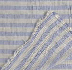 Muslin Striped Coverlet - Light Gray 2XL