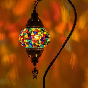 Swan Neck Mosaic Glass Table Lamps