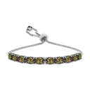 Sterling Silver Oval Adjustable Tennis Bracelets