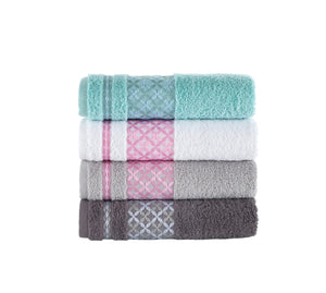 Washcloths Bath Towel Set of 4 - 100% Turkish Cotton Face/Hair/Hand